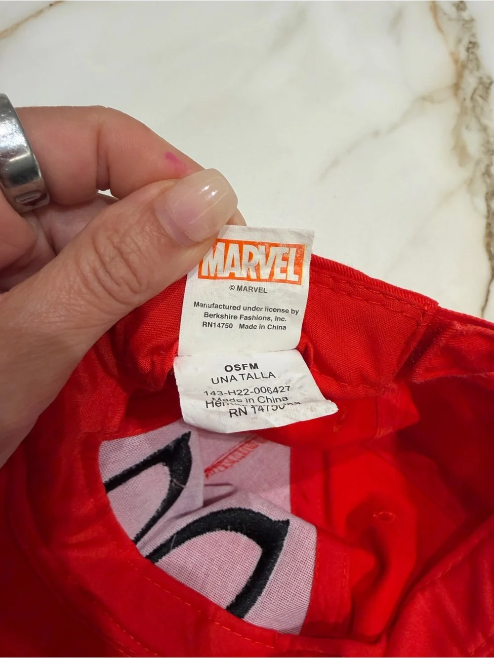 Spiderman Kids Red Cap
